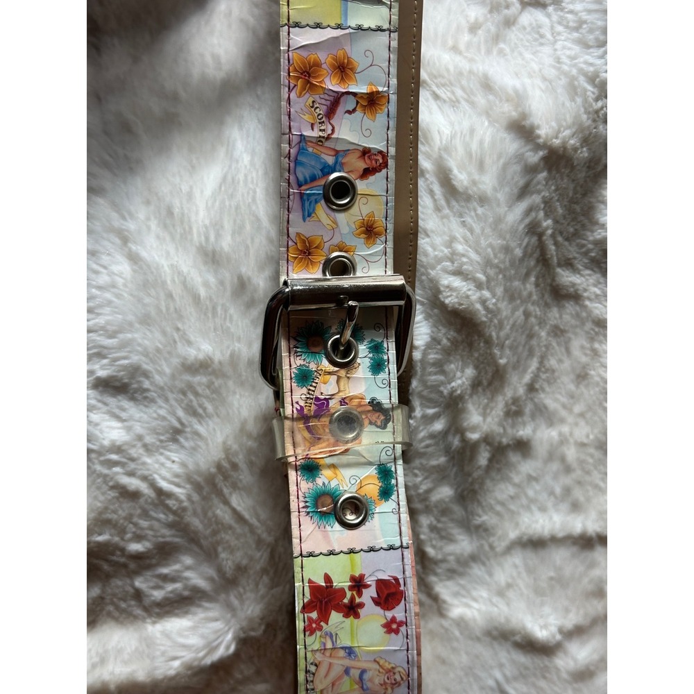 Vintage Pin Up Girl Zodiac Astrological Signs Plastic Belt Medium RL9939170